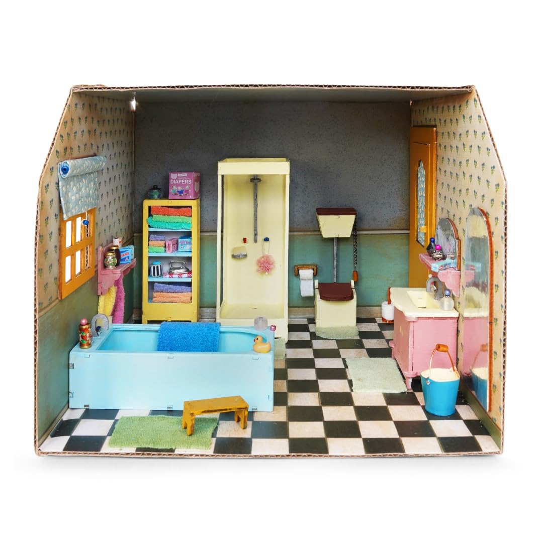 Sam & Julia - Paket: Baue Dein eigenes Mäusehaus - Miniatur Räume, Puppen-Möbel und Zubehör 1/12 fürs Puppenhaus oder für die Puppenstube zum selber basteln