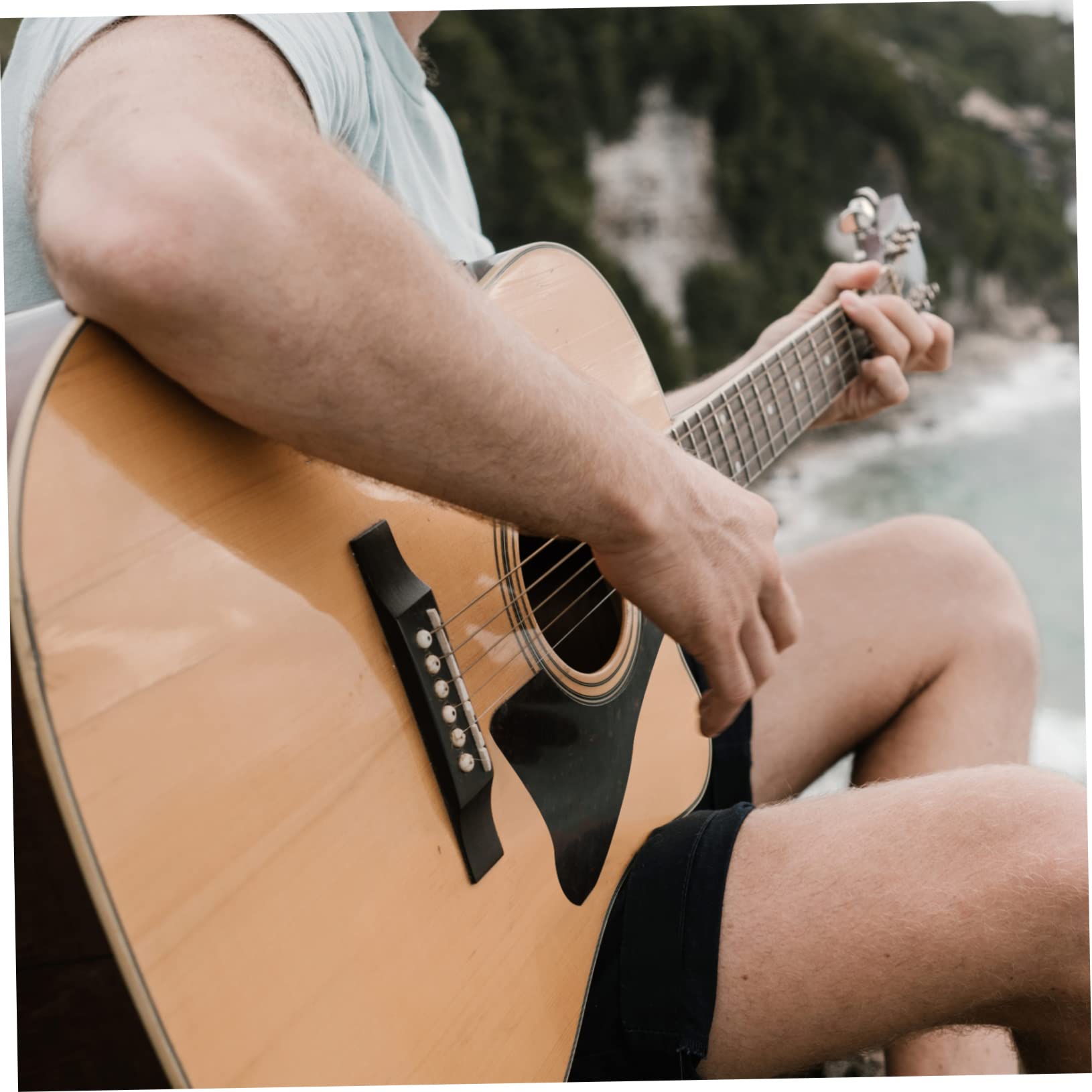 Toddmomy 10pcs Guitar Guitar Supplies Self-adhesive Ukulele Acoustic Guitar Parts for Guitar Sticker for Ukulele Acrylic