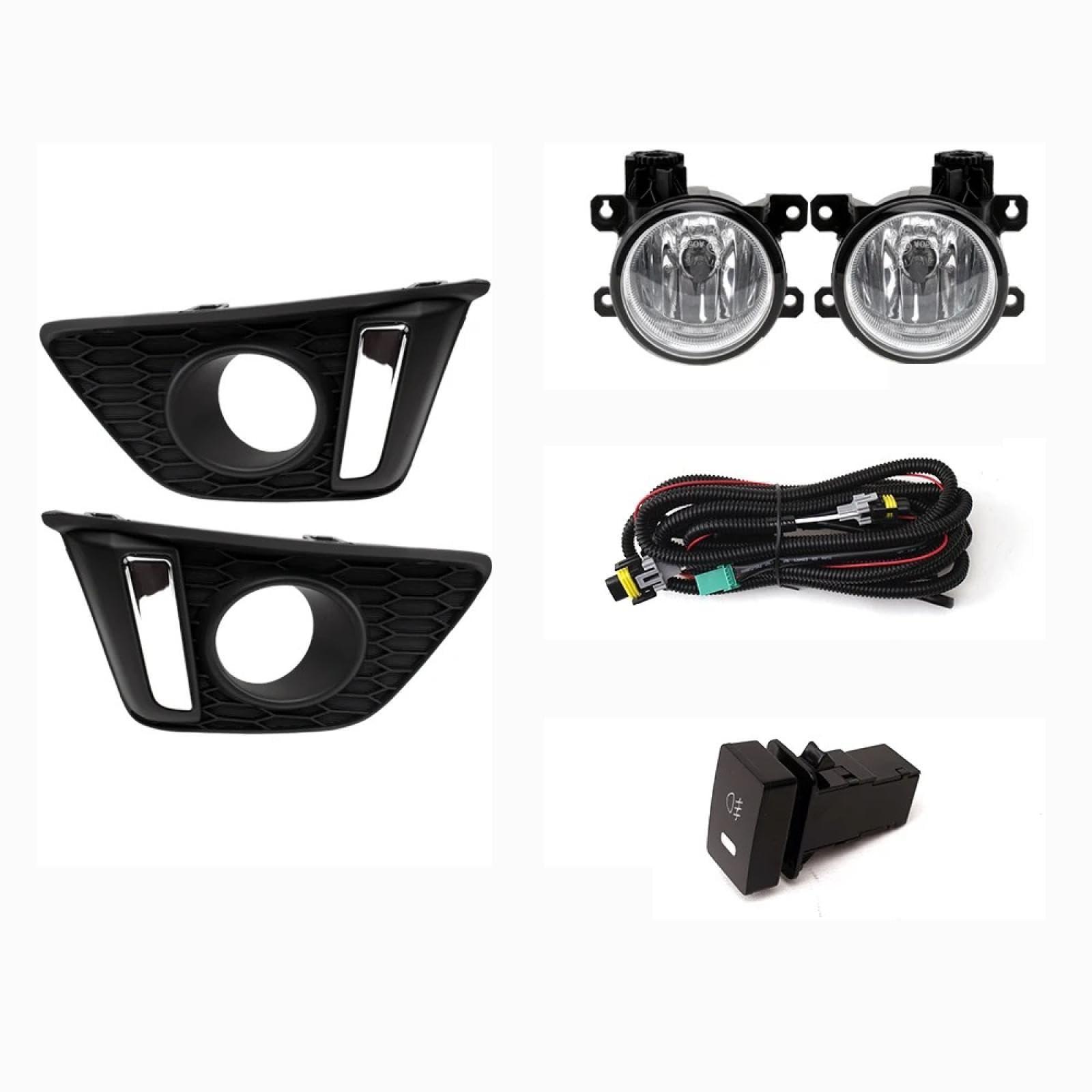 Mistlampen Dla PRIUS Dla C Dla AQUA 2015 2016 2017 Przednie światła przeciwmgielne Car Styling Światło punktowe Lampy przeciwmgielne z przełącznikiem - 1 para
