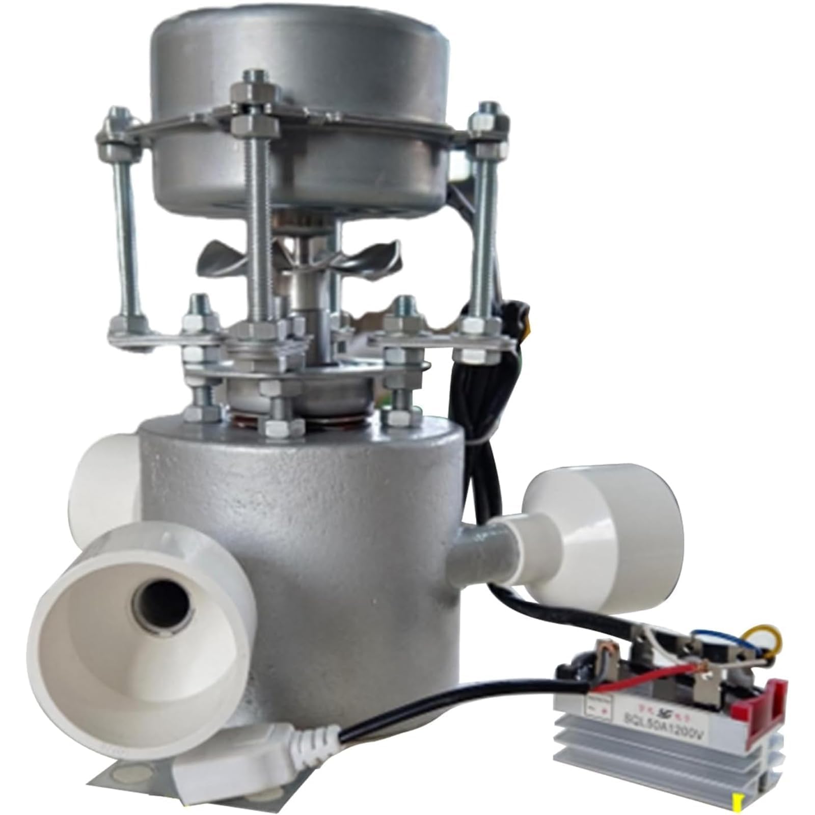 Generador hidroeléctrico de 1000 W, turbina hidroeléctrica de central hidroeléctrica de 220 V, caudal de agua de 2 l/s (0,5 gal/s), se puede utilizar para suministro de energía temporal en áreas remot