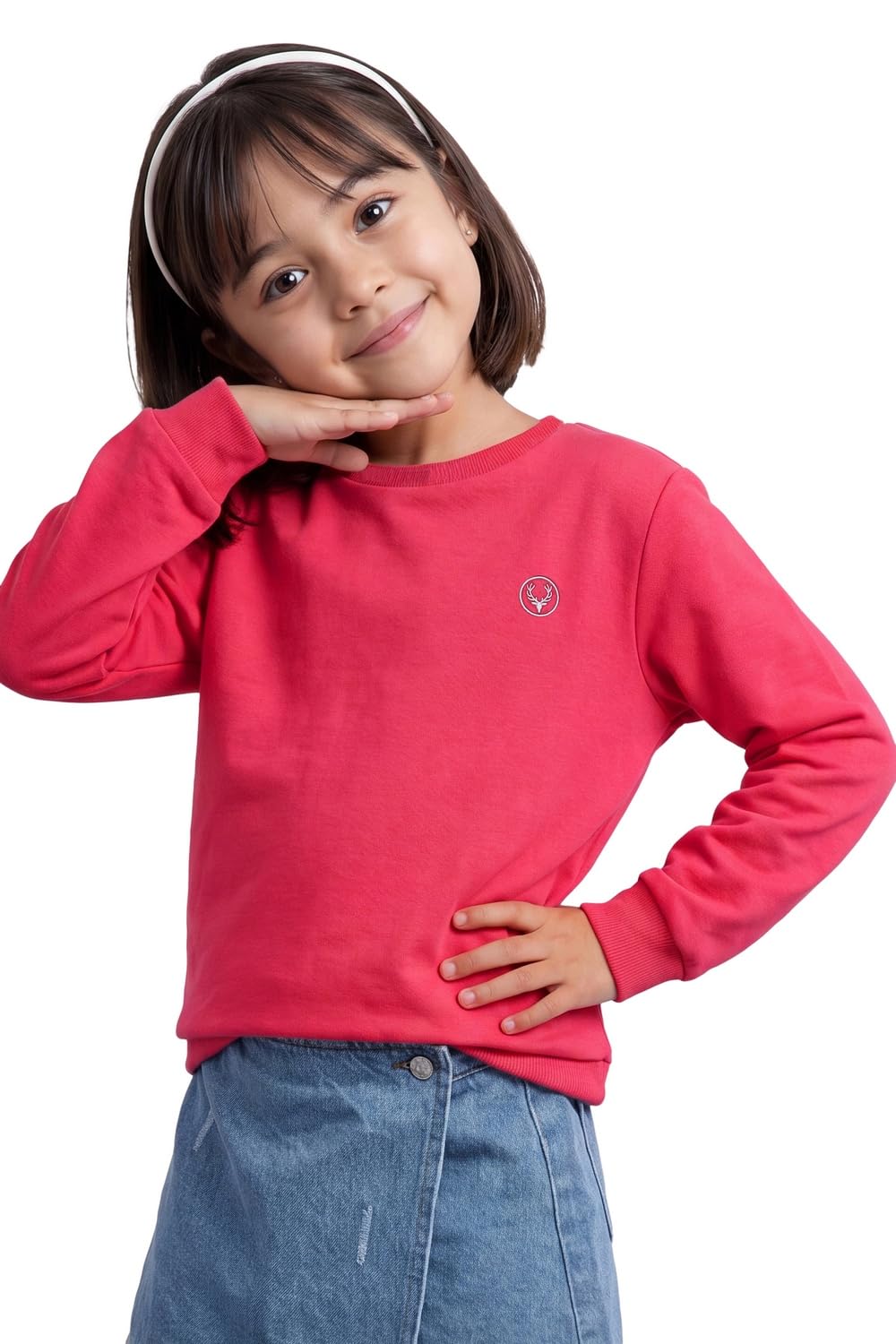 Allen Solly Girl's Sweatshirt | 75% Cotton | Classic Regular Fit Sweatshirt-picture-20