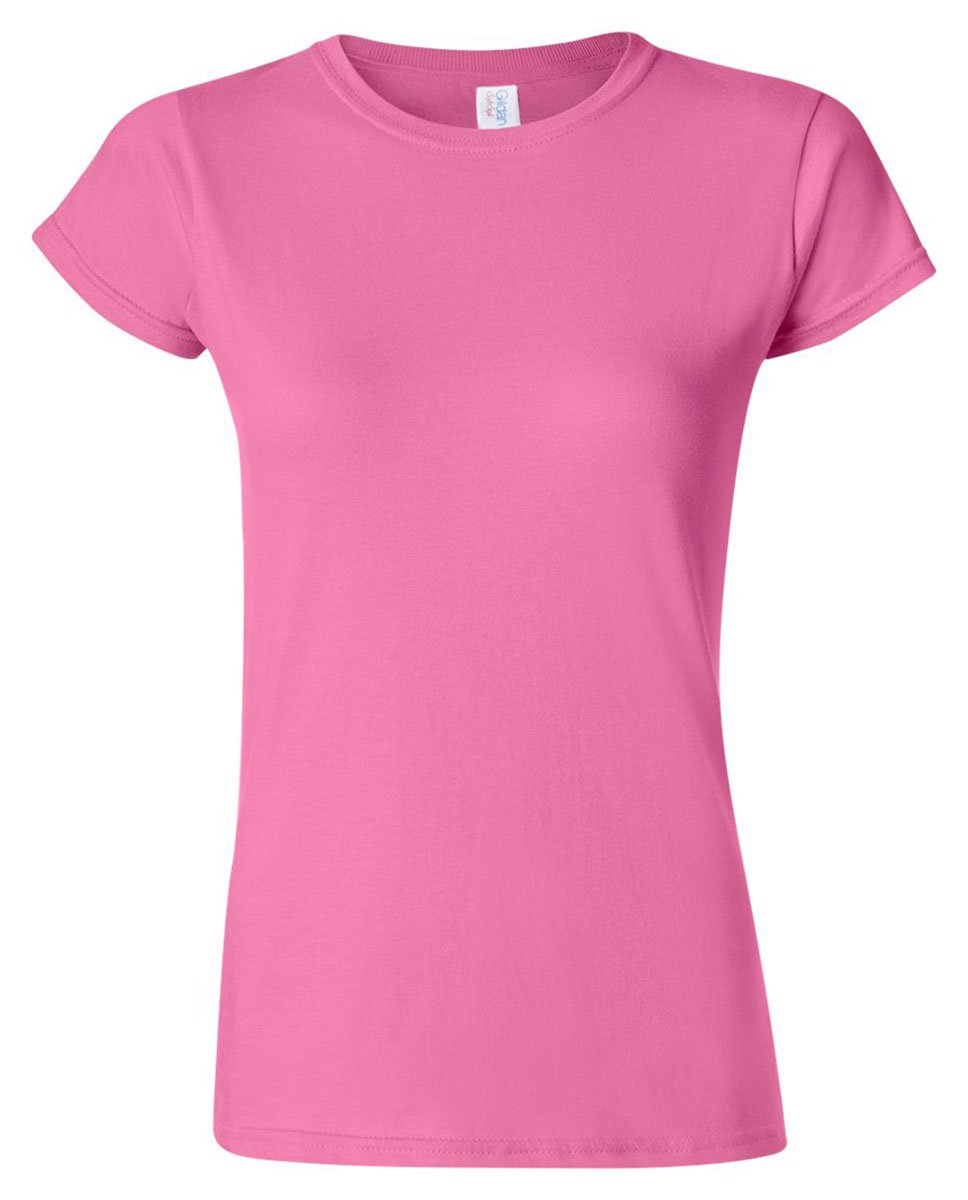 Gildan Women's Soft Style T-Shirt - Medium - Dark Pink