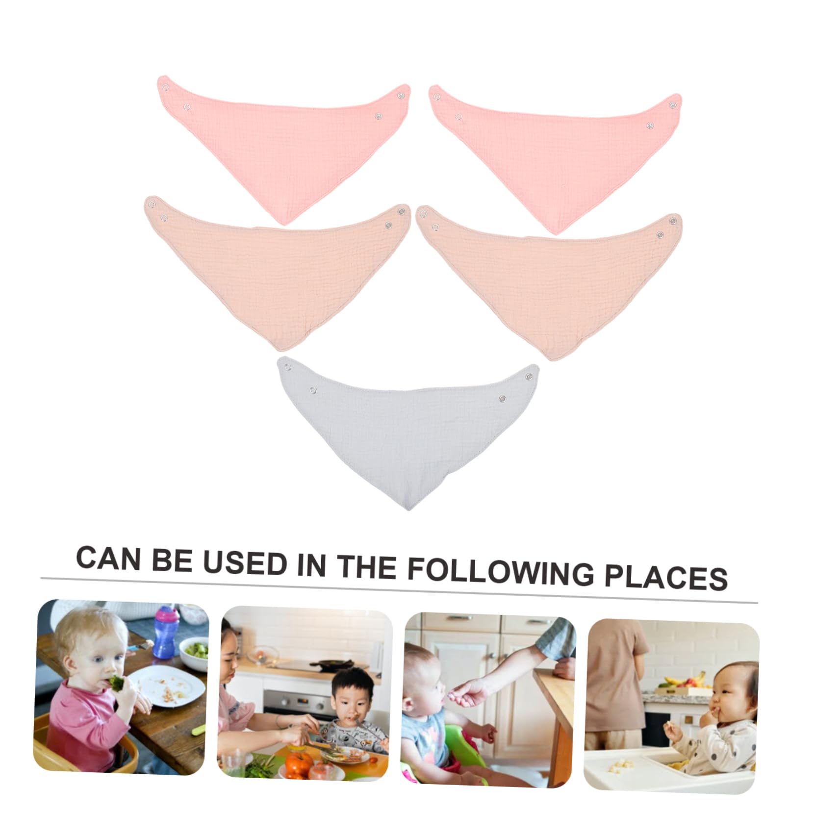 ifundom 15piezas Baberos Para Bebés Toallas Absorbentes Para Saliva Suaves y Amigables La Piel Para Recién Nacidos y Bebés Que Están Dentando Protección Efectiva Para Ropa Infantil