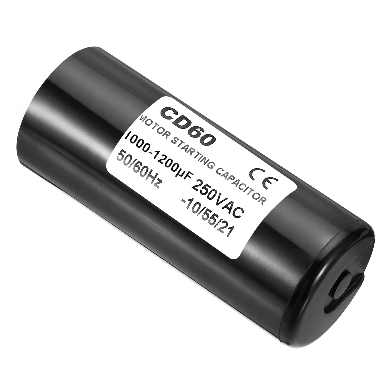 PATIKIL Motore Avvio Condensatore, 1000-1200uF/Mfd 250VAC 50/60Hz CD60 Avvio Condensatore Motore Avviamento Condensatore per Elettrico Motore Si avvia In funzione