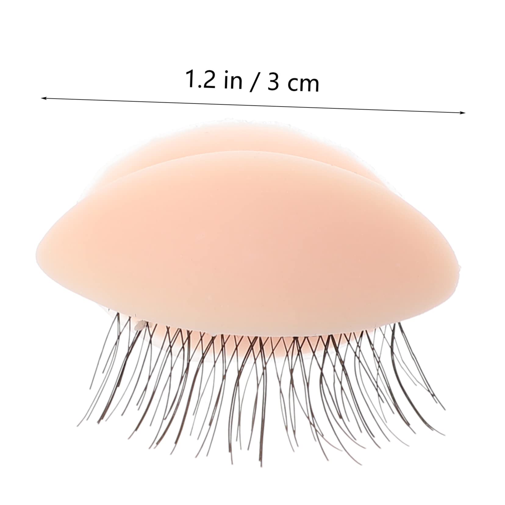 FOMIYES Eyelids Mold for Practice Realistic Silicone Eyelash Extension Kit 3 Pairs Molds