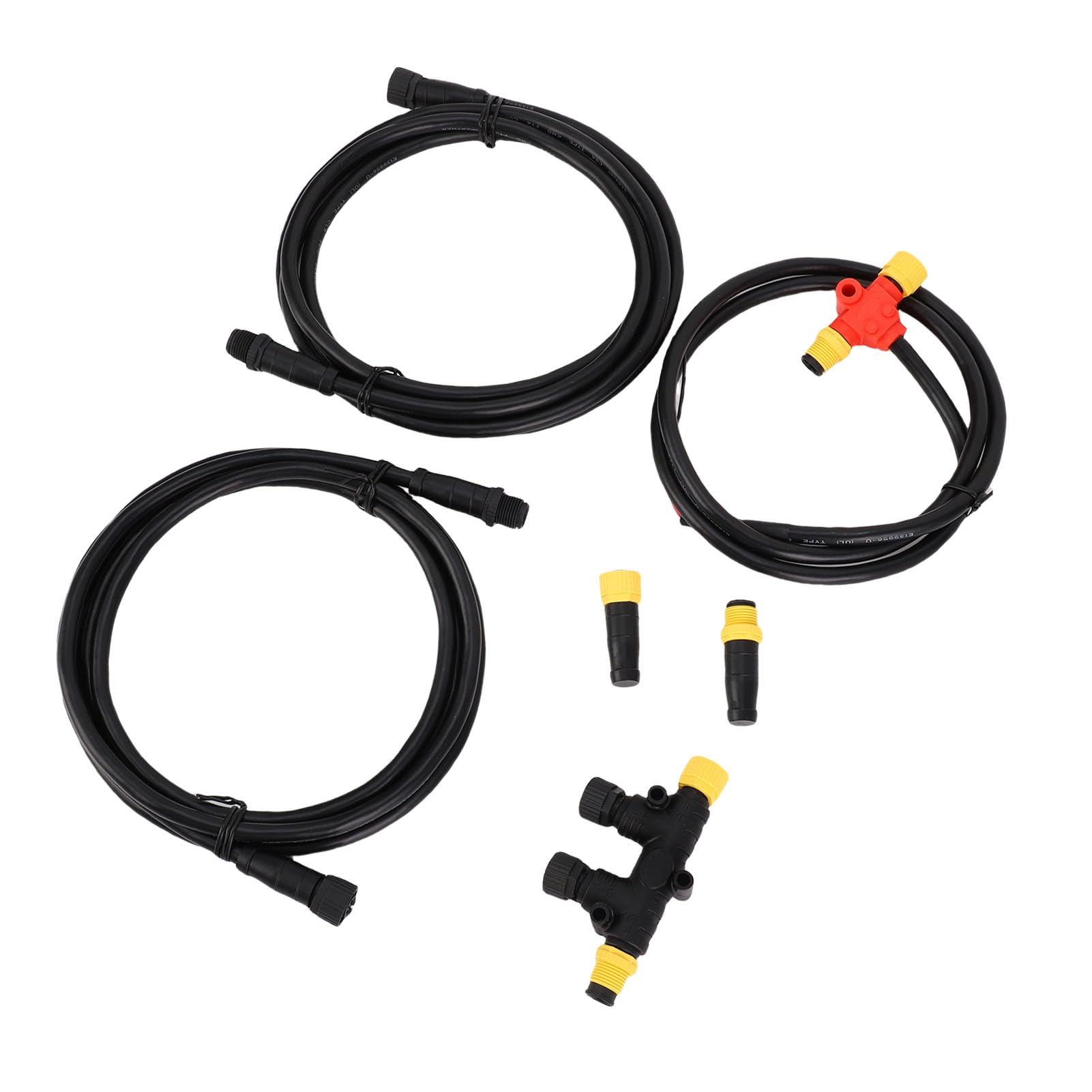 Kit de Inicio GPS Marino Acouto con Conector M12 de 5 Pines IP67 Impermeable y Cables Terminadores para Red NMEA 2000 Kit Accesorios Navegación Marina GPS Marine Starter Kit NMEA2000