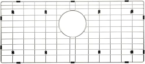 Serene Valley Protector de fregadero de 27-1/4" X 12-1/4", drenaje trasero con radio de esquina 3/8", NLW2813R