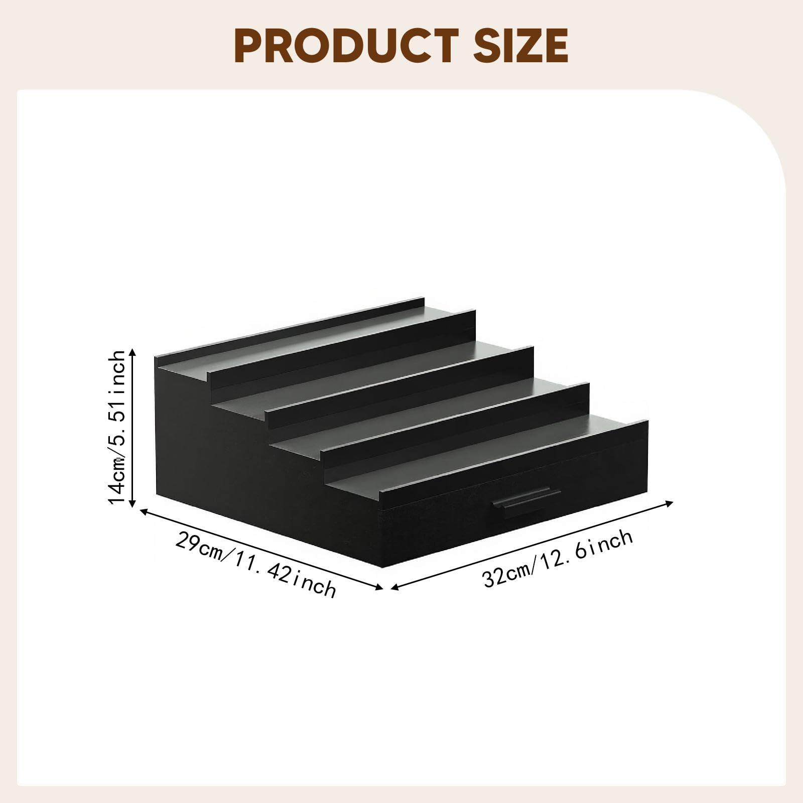 rockible Organizzatore per profumi, espositore per profumi da Uomo e da Donna, Ideale Come Regalo, Elegante Supporto in Legno per lozioni e Anelli da scrivania