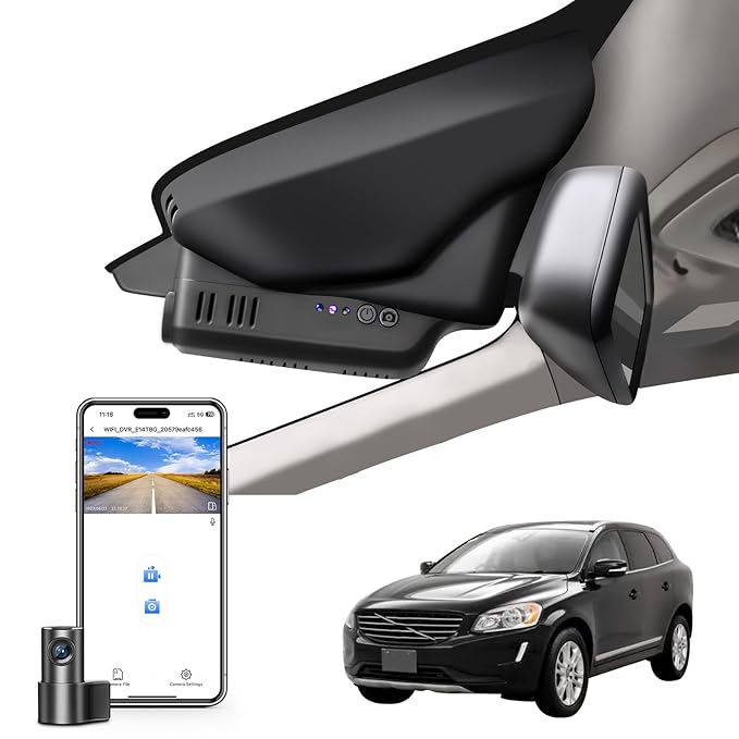 Mangoal Tech 4K Dash Cam for Volvo XC60 (2013–2017)
