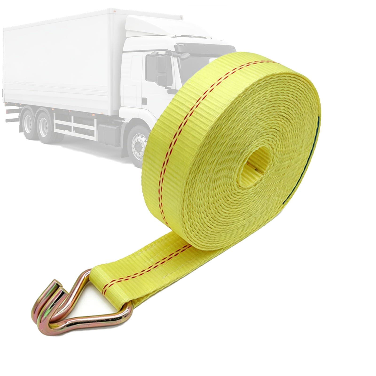 Cinghie di ancoraggio con gancio, 18 m x 5 cm, con gancio, 5000 kg, cinghie di fissaggio per auto, moto, camion