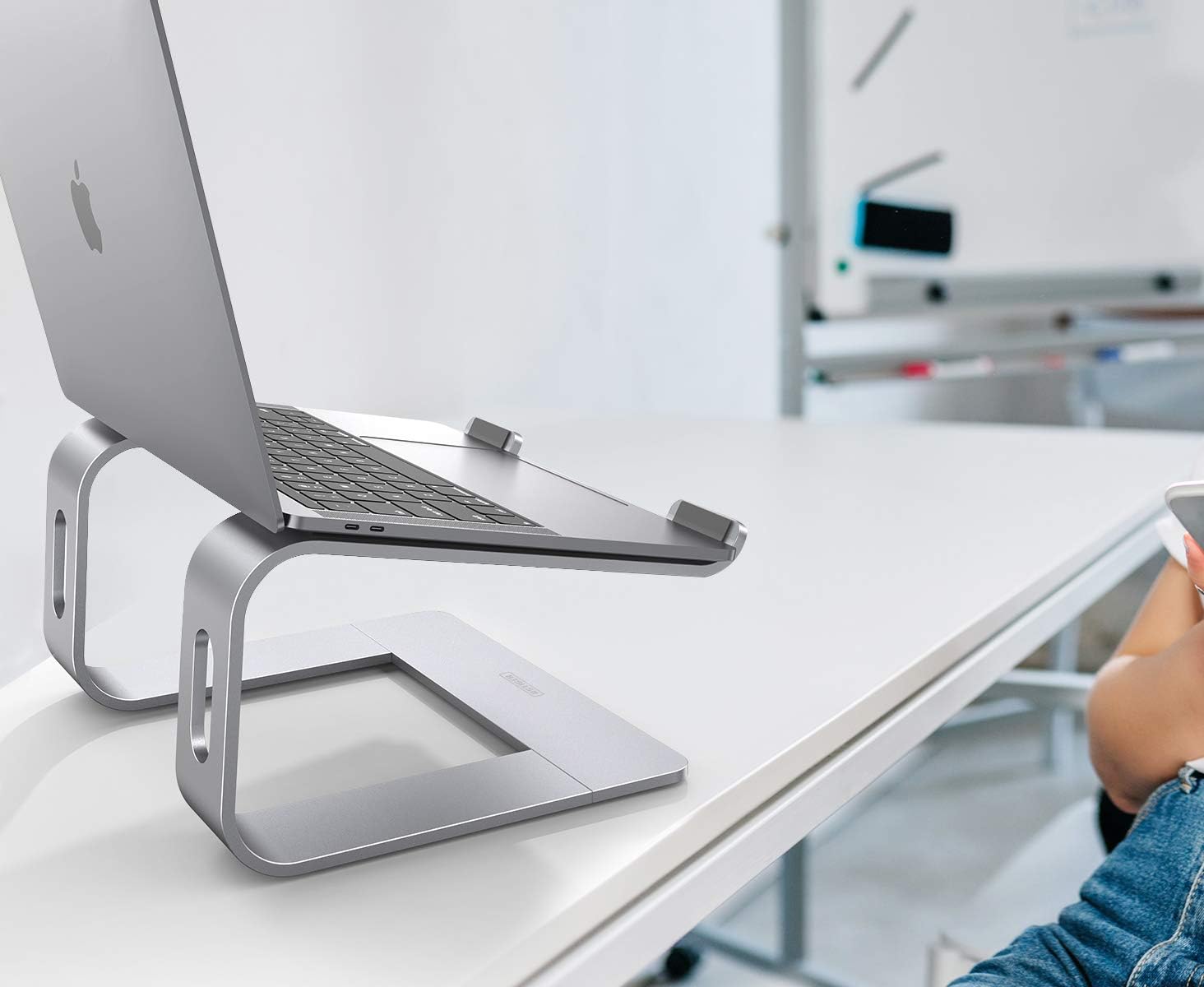 Exclusive Discount 🔥 RSTIGER Laptop Stand, Ergonomic Laptops Elevator for Desk, Aluminum Laptop Holder, Cooling Computer Stand Compatible with Mac MacBook Pro/Air, HP, Dell, More 10-15.6 Inch PC Notebook, Silver Product Deal RSTIGER Laptop Stand, Ergonomic Laptops Elevator for Desk, Aluminum Laptop Holder, Cooling Computer Stand Compatible with Mac MacBook Pro/Air, HP, Dell, More 10-15.6 Inch PC Notebook, Silver