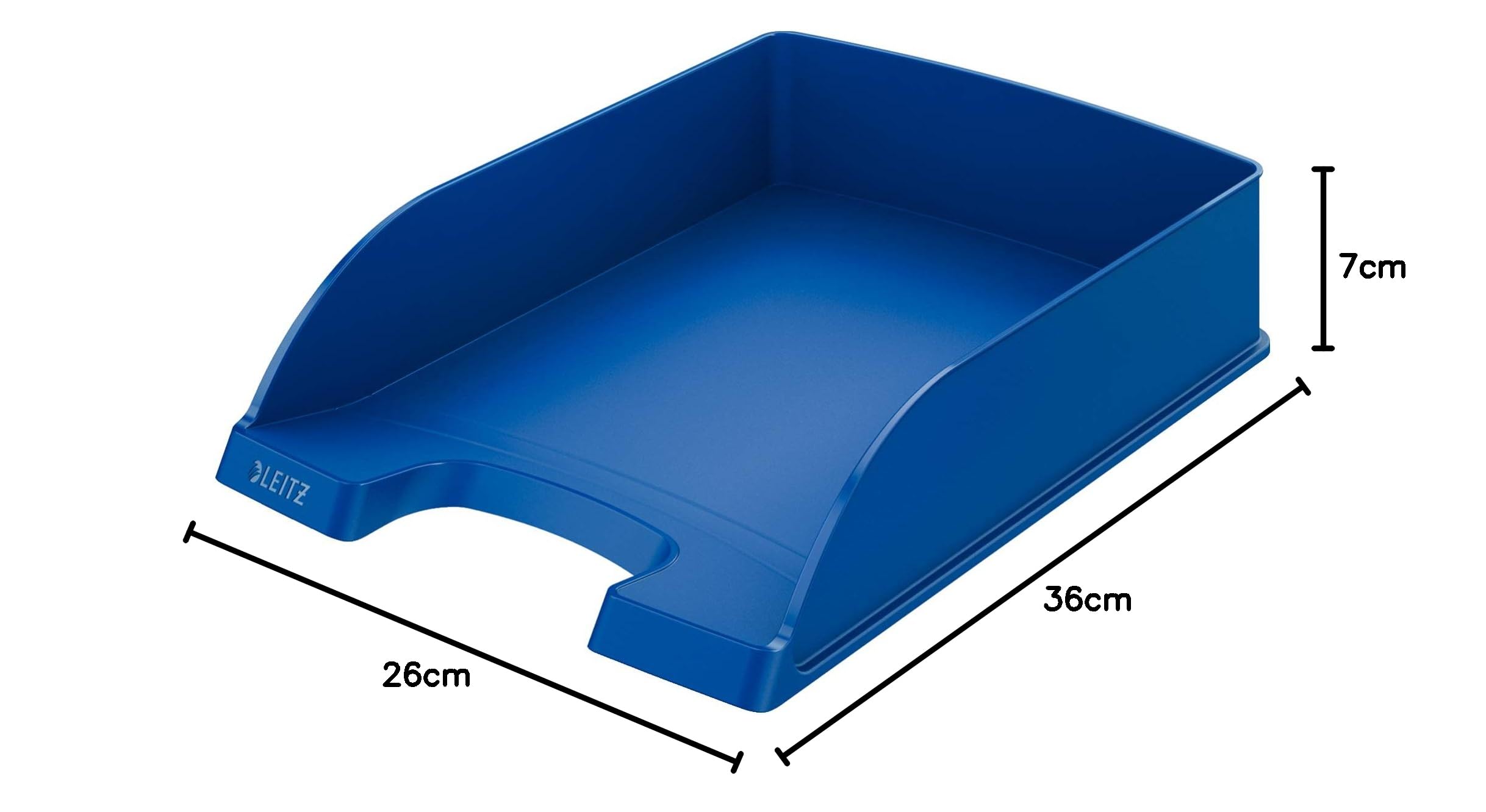 Leitz Plus Standard Briefkorb, A4 (Blau, 10 - Pack + Schildchen)