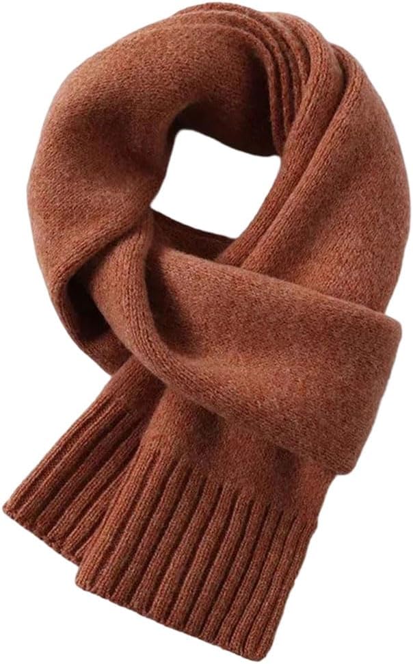 Wool Scarf For Women Men Lightweight Knitted Soft Warm