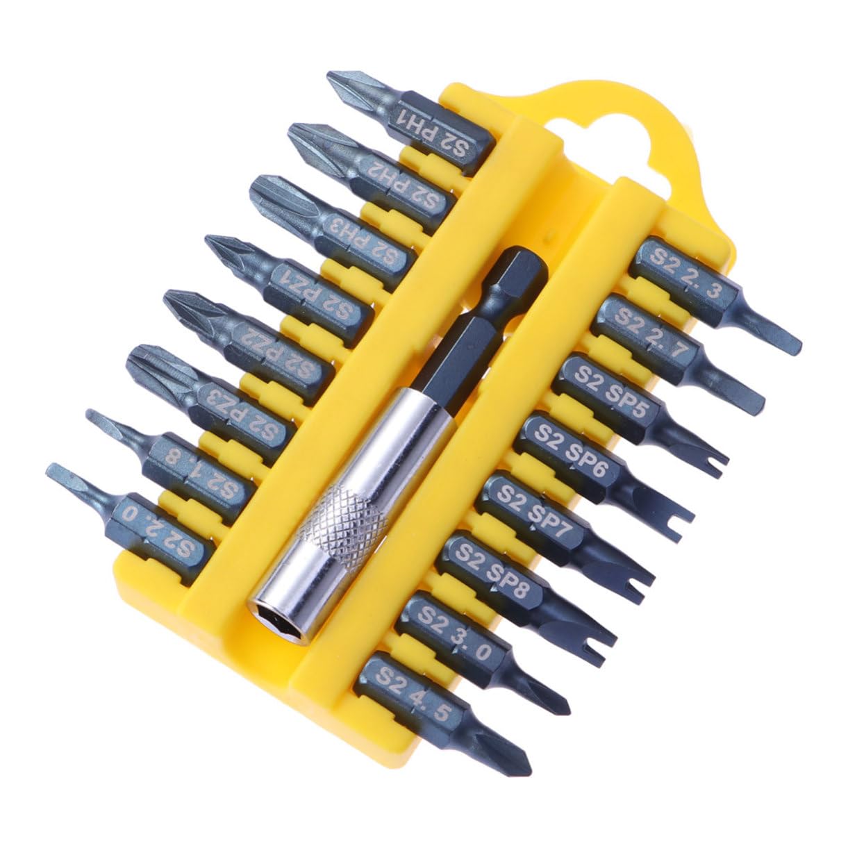 jojofuny 3 Piezas 17 1 destornillador pedacitos del pentágono magnético bits hexagonales brocas largas brocas de extensión magnética taladro eléctrico tsui colocar bocado de viento