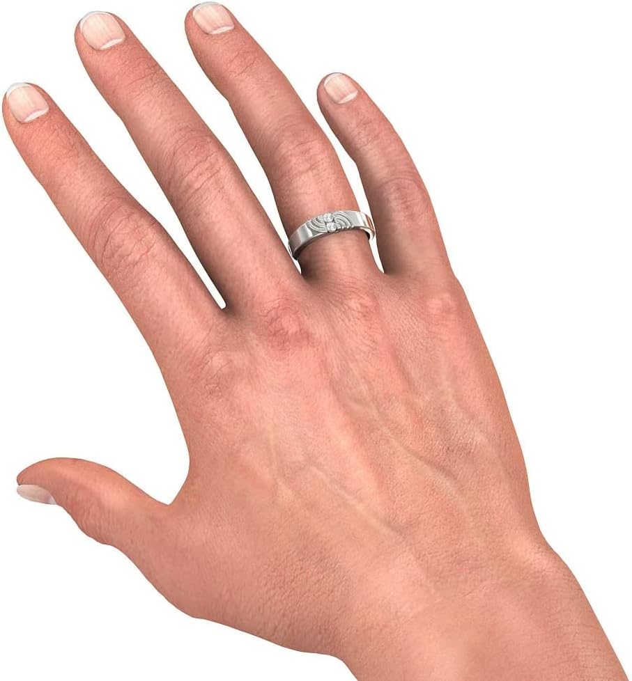 to My Father Dad from Daughter and Son Happy Birthday Retirement Thank You Father's Day Anniversary Men Band Ring 925 Sterling Silver Gift with Message Card Jewelry Ring Size 8,9,10,11