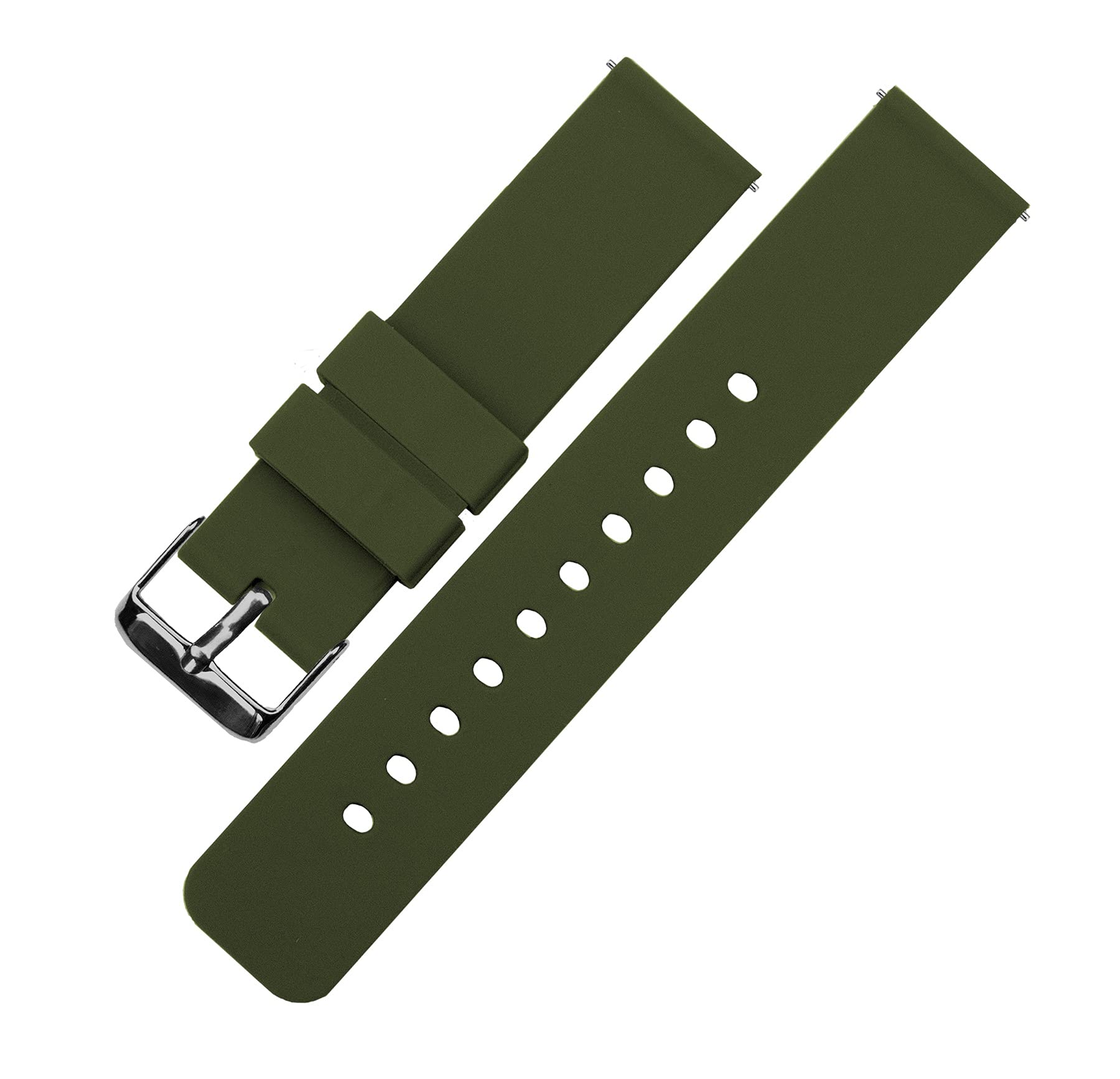 BARTON WATCH BANDS - Soft Silicone Quick Release Straps