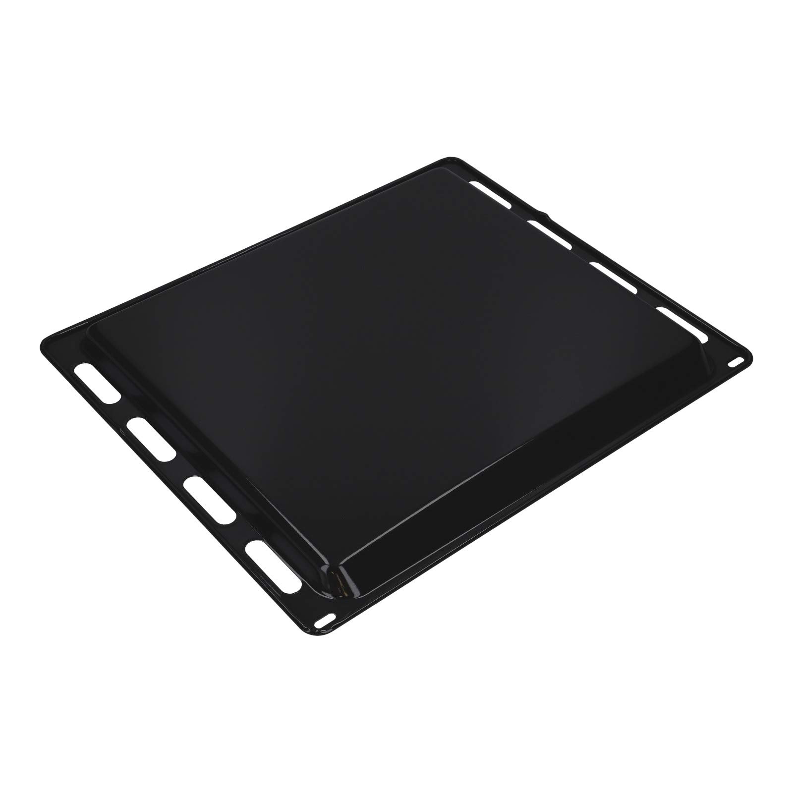 LUTH Premium Profi Parts Bandeja de horno esmaltada 442 x 370 x 20 mm compatible con Bosch 00748225 Siemens HZ431001 para horno