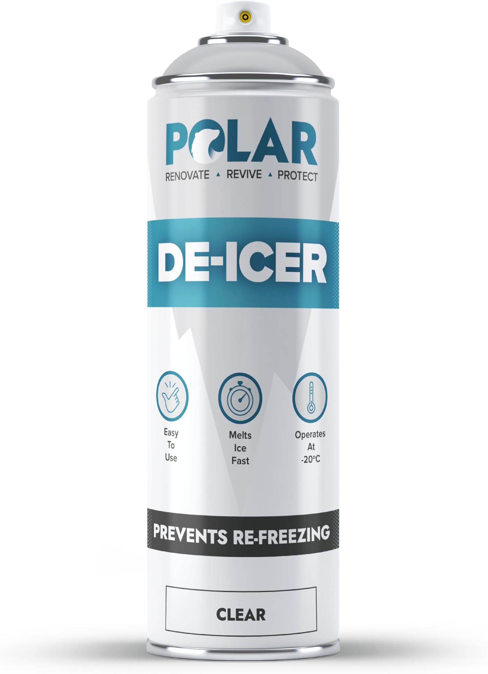 Polar De Icer Spray 1 x 500ml FastActing & Stops ReFreezing De