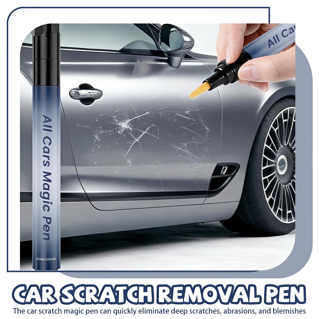 Penna per Riparazione Graffi Auto Impermeabile, Pennarello Ritocco Carrozzeria Professionale, Rimuovi Graffi per Auto Moto Camion