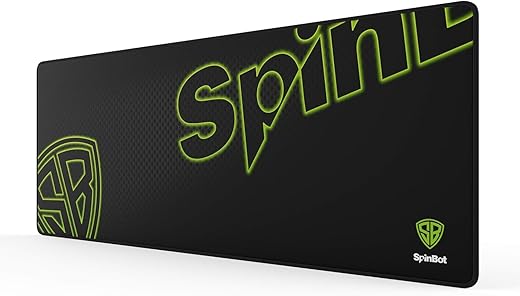 SpinBot Armor Mousepad XL – Pro Gaming Mouse Pad with Microfiber Surface | Desk Mat with Anti-Slip Base, 5mm Thickness, Anti-Fray Edges &…