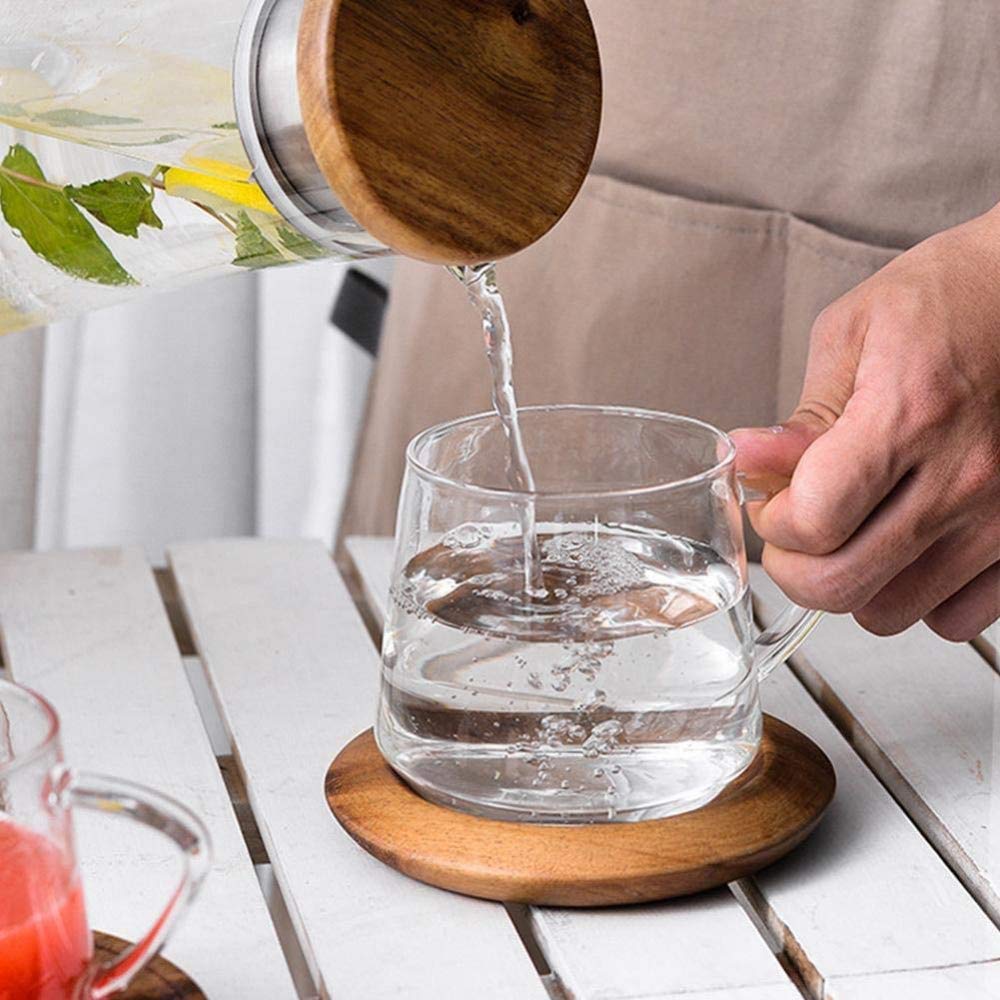 Tasse À Thé en Verre, Tasse À Café en Borosilicate De Haute Qualité, Tasse À Café De Haute Qualité Tasse Transparente Résistante Aux Hautes Températures-450ml||2Pcs