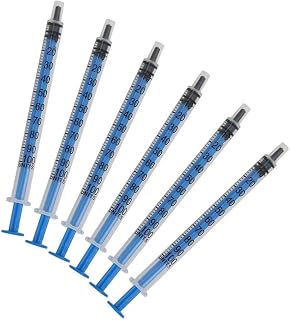 15 Packs Plastic Syringe with Measurement, No Needle Suitable for Scientific Labs, Measuring, Watering, Refilling (1ml)