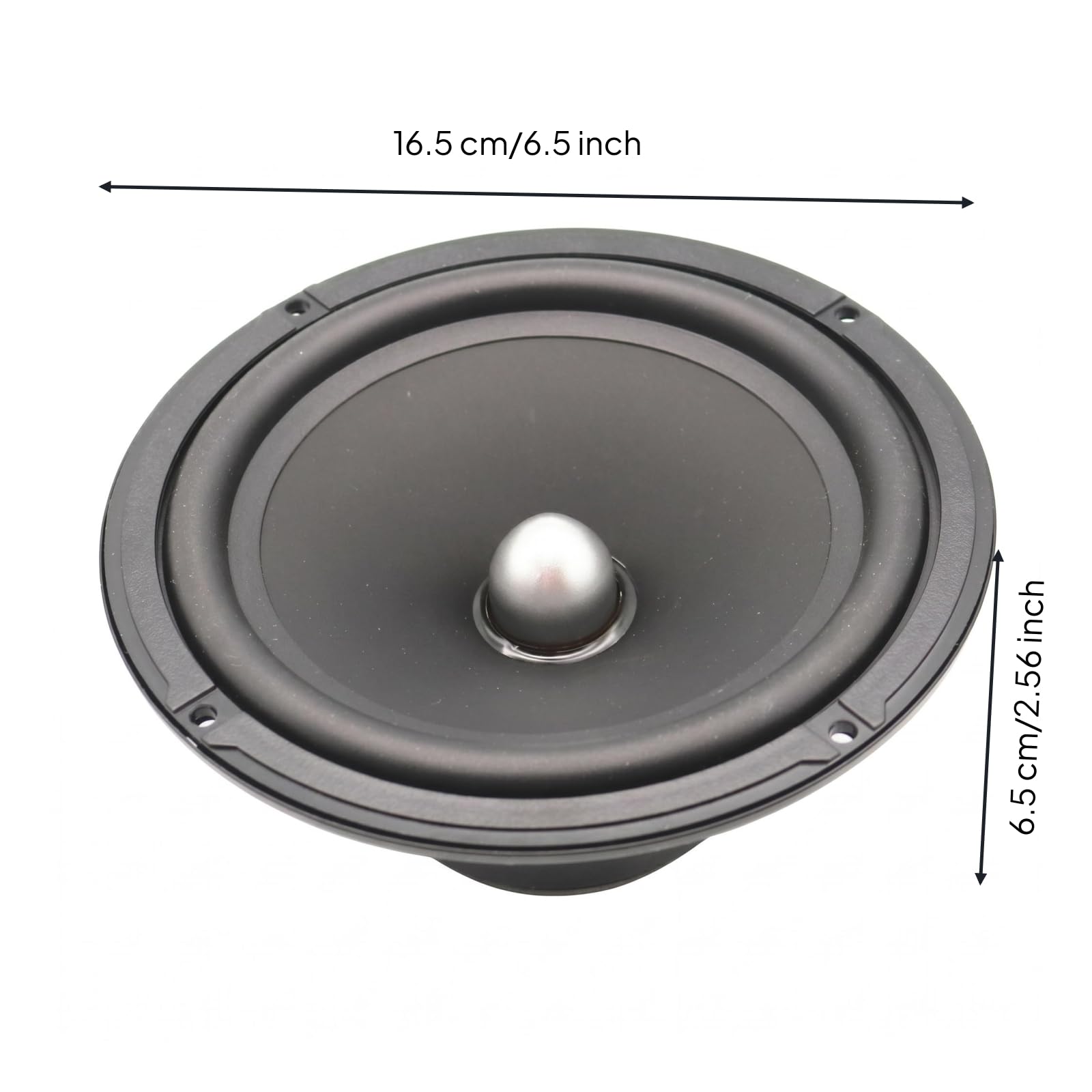 Milageto Subwoofer de Coche 6.5 Pulgadas Altavoz de Automotriz Woofer para Auto Control de Distorsión para Respuesta Clara en Altos Volúmenes Adecuado para