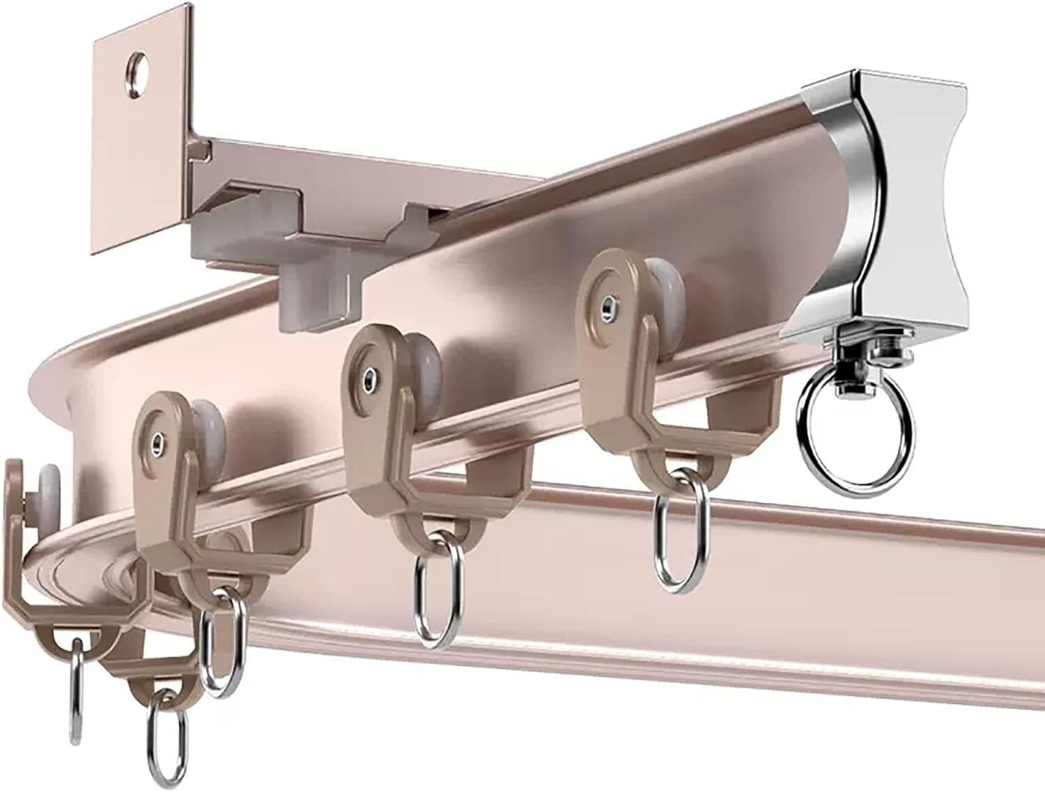 Rail de rideau incurvé en aluminium pour sublimer votre grand salon