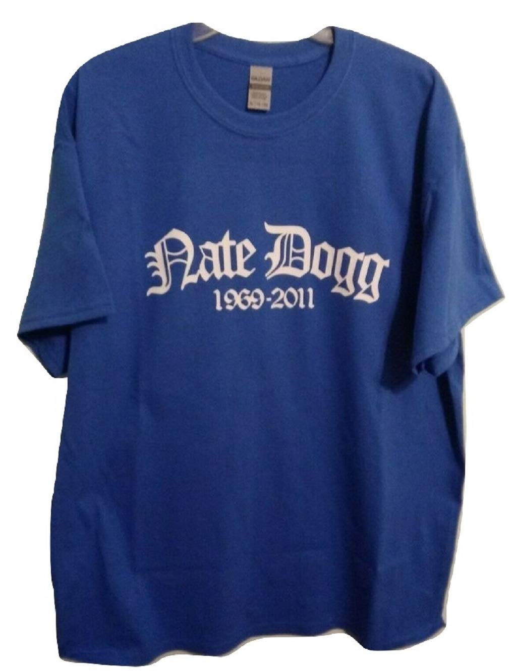 Nate Dogg R.I.P. T shirt New Blue Hip hop Rap Trap Music Old School Rapper Vintage Retro West Coast LA Los Angeles California