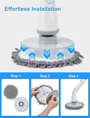 Miniatura 2 de Sweepulire Almohadilla para fregar y cabezales de cepillo de fregona de felpilla reemplazables para cepillos de limpieza Sweepulire