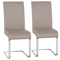 Yaheetech Set 2 Sedie Sala da Pranzo Imbottite Seduta Spessa 10 cm