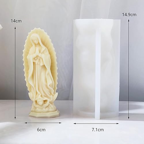 Miniatura 3 de Molde de ángel para rezar, molde de ángel de oración, molde de vela de oración, moldes de fundición de resina para joyería, moldes de silicona