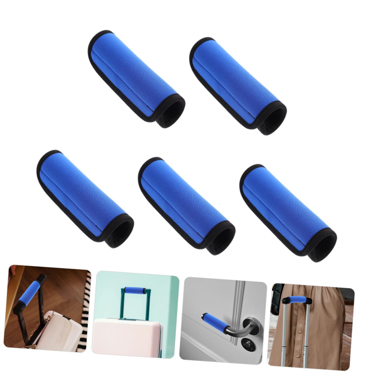 PACKOVE 25piezas Fundas De Asas De Equipaje De Manijas De Maletas Resistentes y Duraderos para Viajes Accesorios De Transporte Prácticos