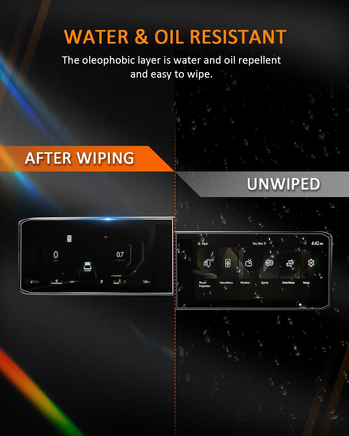 CDEFG (6Pcs for 2025 2026 Kia K5 Screen Protector, 12.3 Inch Touchscreen + Gauge Cluster+ AC, 2025+ K5 (LXS, GT-Line, GT, EX) Accessories Split 6Pcs Nano Film