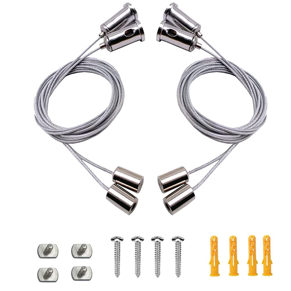 Kit Sospensione Per Luci Da Esterno – Cavo In Acciaio Inox 304 Rivestito 100 M – Toyeah