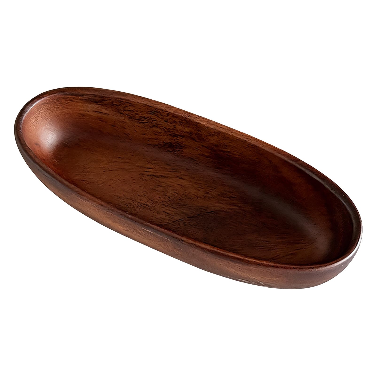 Tsophreniq Organic Shape Wooden Bowl Servant Tray for Keys and Jewelry Storage Adds Warmth to Any Room Decors Holder