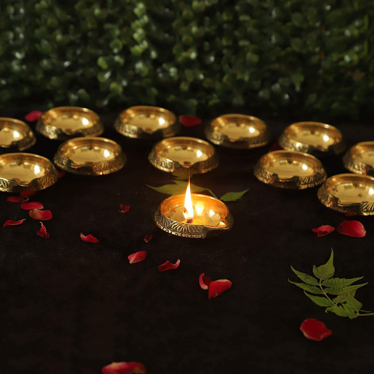Zap Impex Support Lampe à Huile Kerala Diya Laiton - Décoration Maison Puja Temple