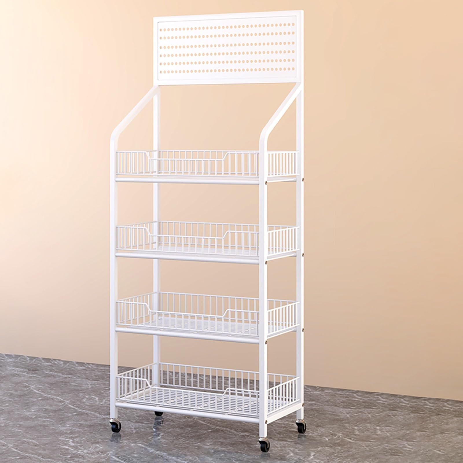 Étagère mobile pour fruits et légumes à grande capacité pour cuisine