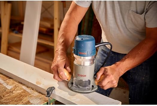 BOSCH Router 1617EVSPK 2.25 HP Combination Plunge- and Fixed-Base Woodworking Router