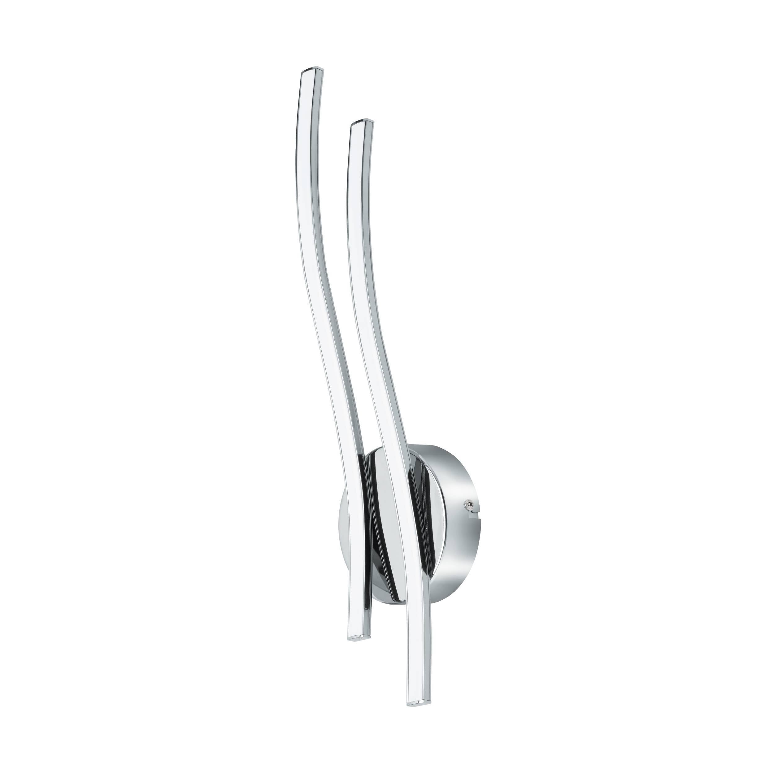 EGLO LED Wall Lamp Valmora, 2-light wall fixture, Material: Aluminium | Plastic, Colour: Chrome
