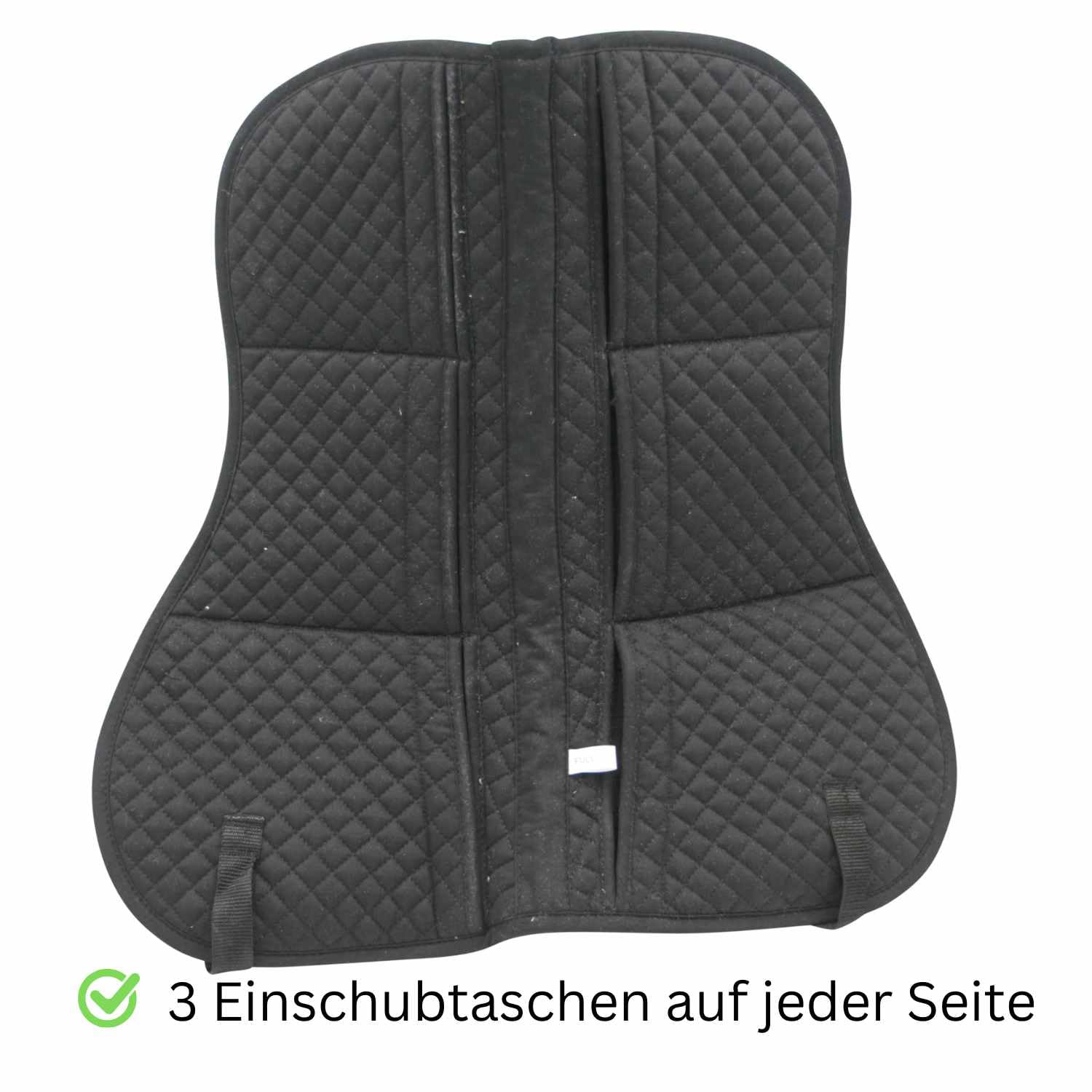 AMKA Sattelpad Korrektur Pad mit 18 Stück Filzeinlagen Gr. Warmblut schwarz