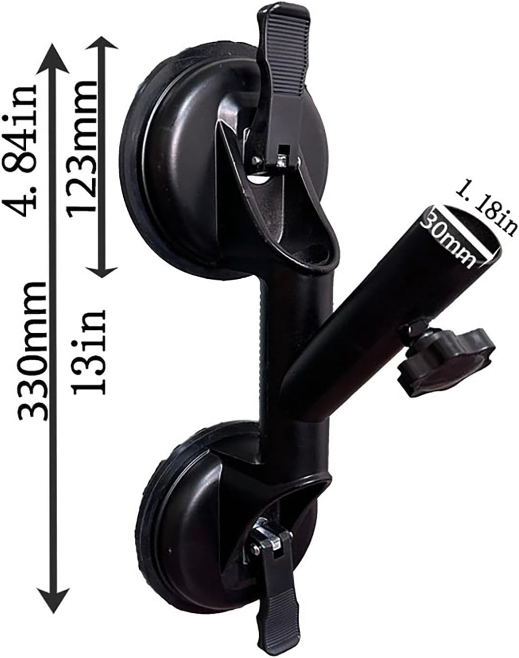 Suction Cup Flag Holder Mount for Cars & Trucks, Strong Suction for Stable Flag Display, Quick Flagpole Lock for Camper