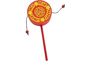 Fun Express Lunar New Year Spin Drum Craft Kit, Makes 12