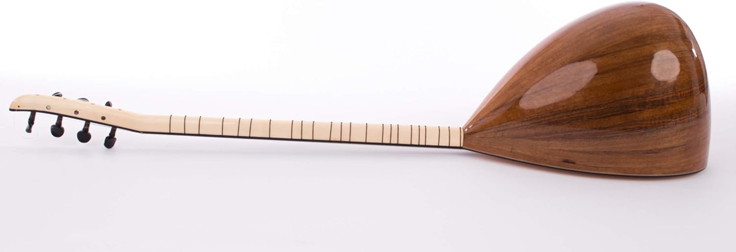 Turkish Long Neck Saz Selected Local Walnut - Superb Warm Sound with Ebony pegs