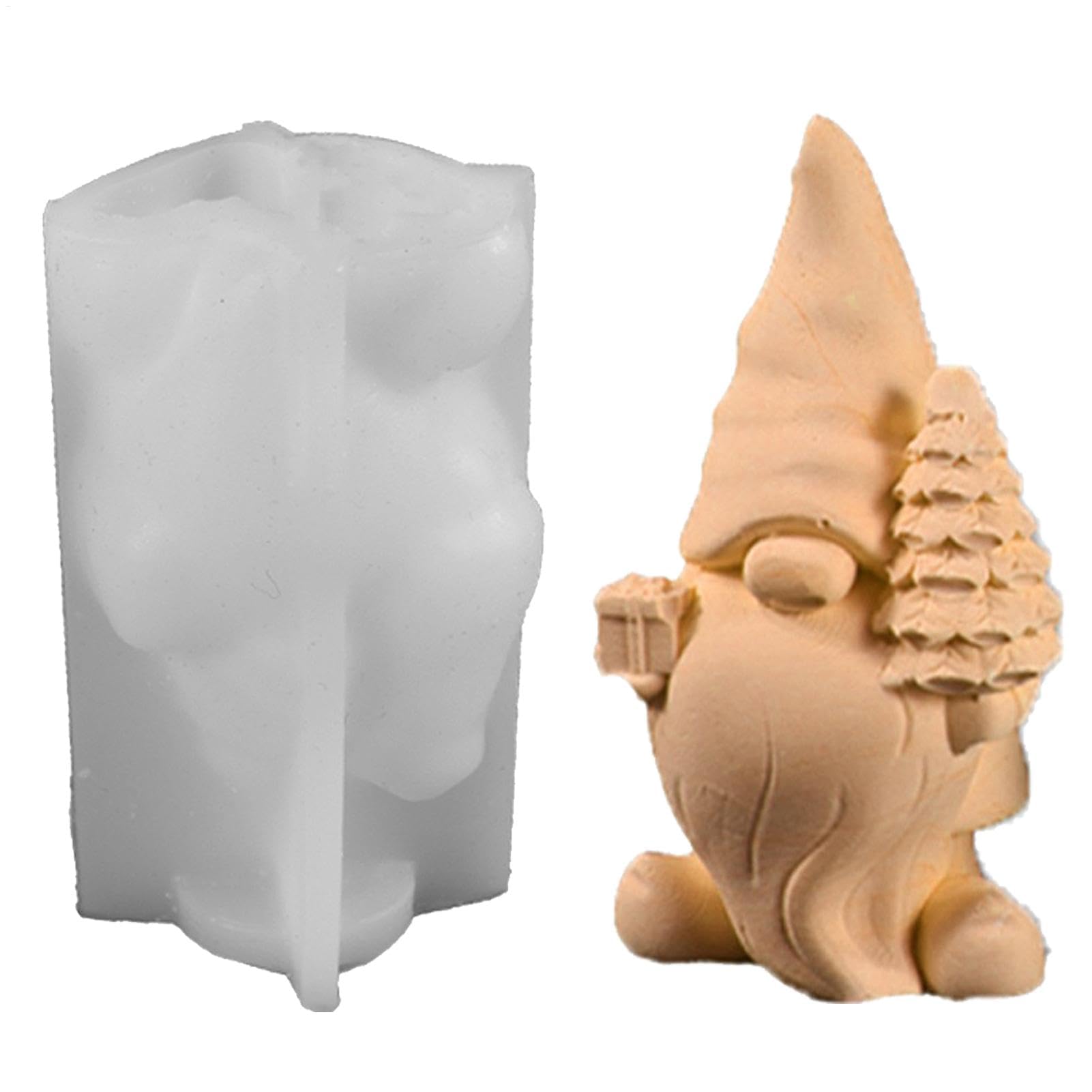Silicona - Bastidor de la Resina de la Forma, Molde Flexible de la Escultura del gnomo para la Pascua de Acción de Gracias