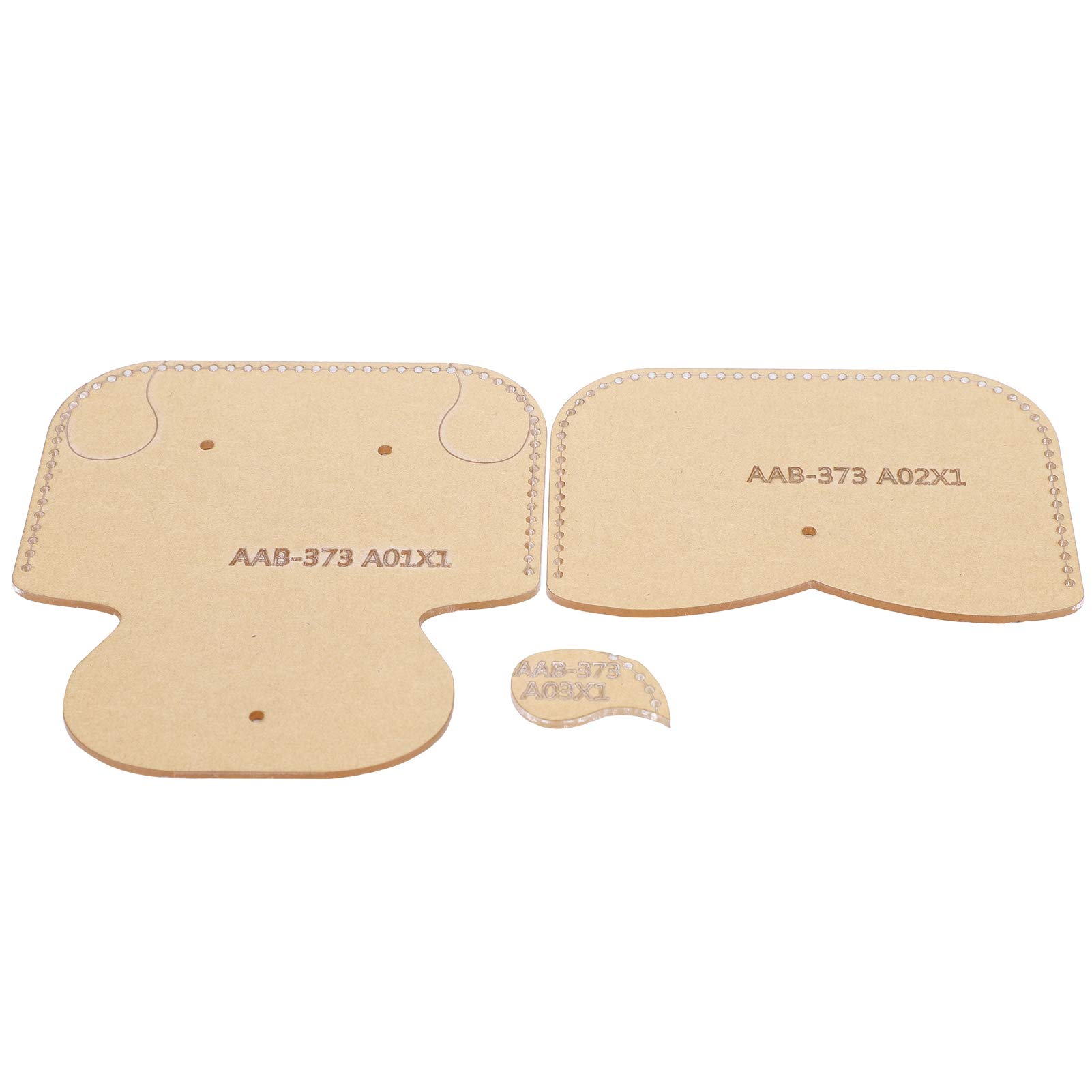 Fydun 3 Pezzi Portamonete Modello creazione Modello Acrilico Portafoglio in Pelle Modello Set creazione Kit Stencil per Strumento Artigianale in Pelle Fai da Te
