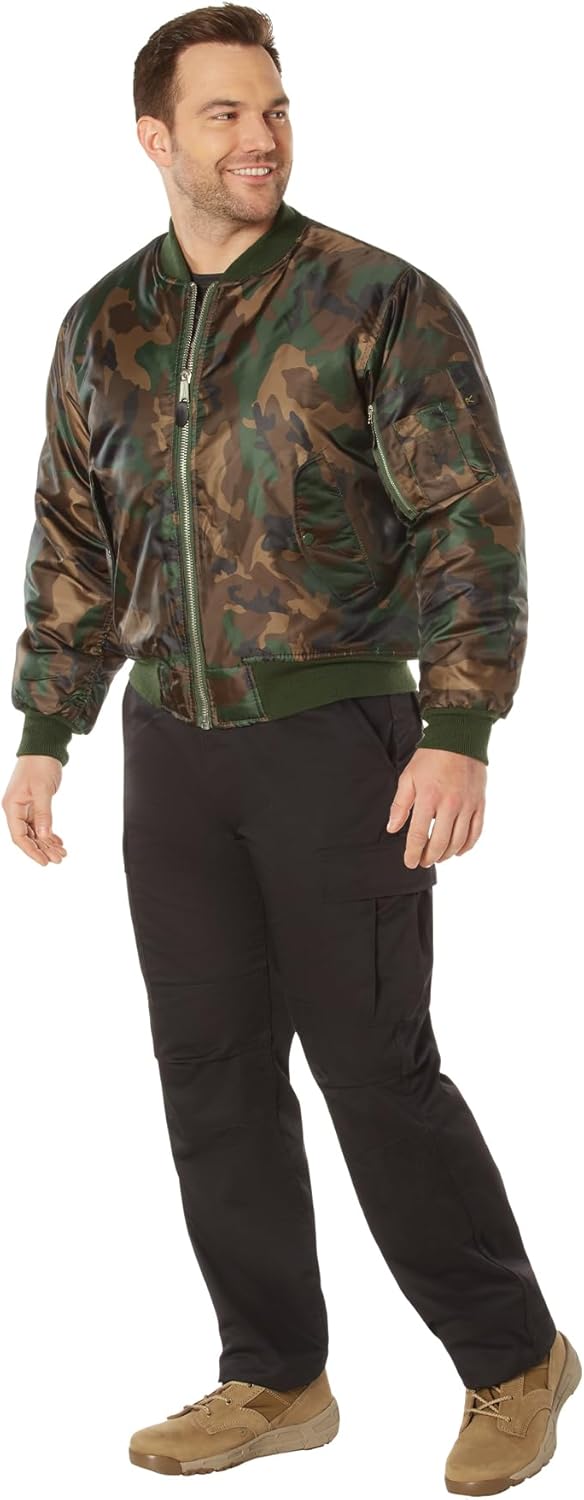 Rothco MA-1 Flight Jacket – Iconic Bomber Style Cold Weather Coat Windbreaker - Image 8