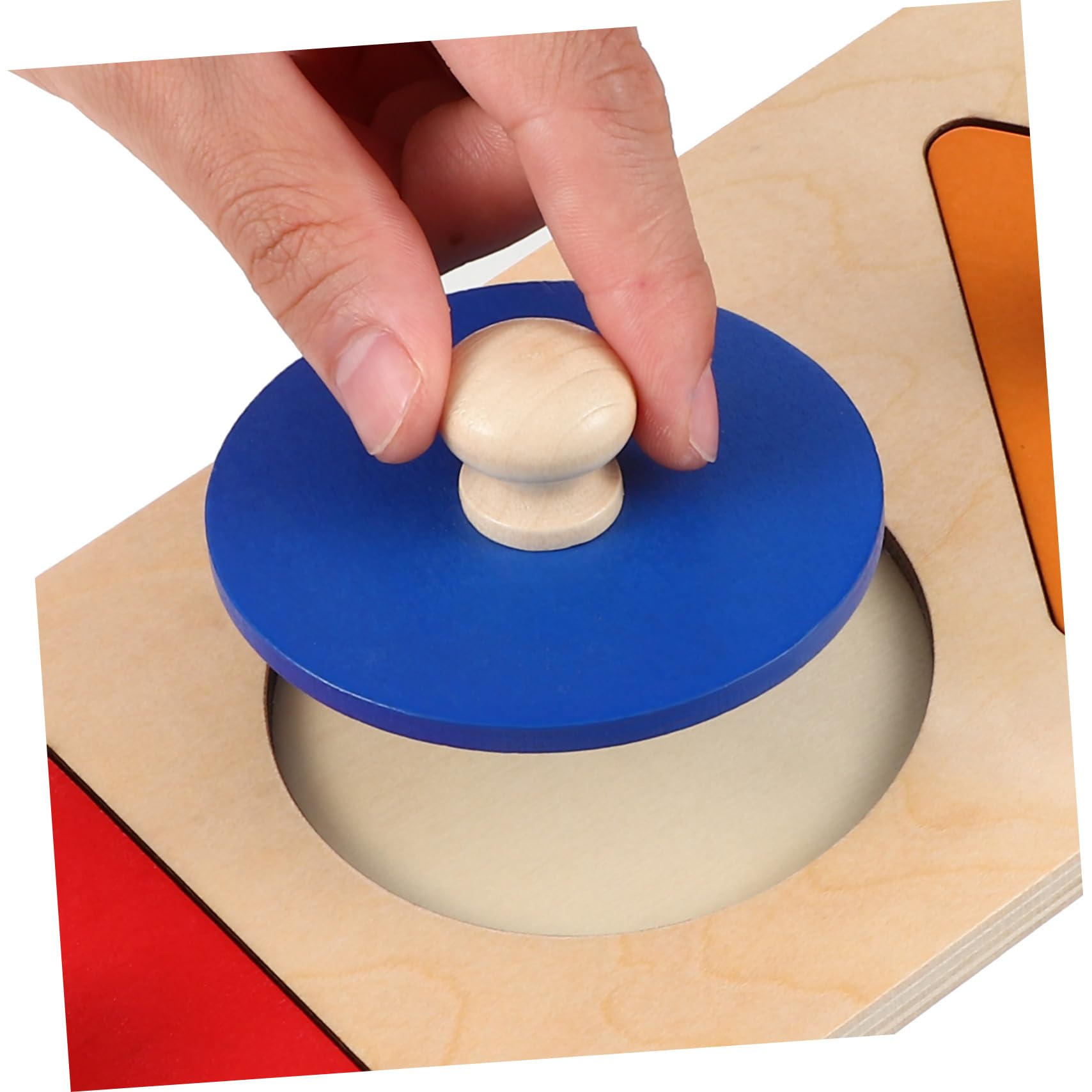 Gatuida 2juego Panel de Caja de Monedas Cuadrado de Rompecabezas Geométricos con Caja de Madera Juguetes Educativos de Bloques de Madera para Bebés y Primera Infancia