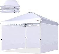 SCOCANOPY 12x12 Canopy Sidewalls 3 Pack White - Waterproof UV Block Sunwalls for Pop Up Tent Frame