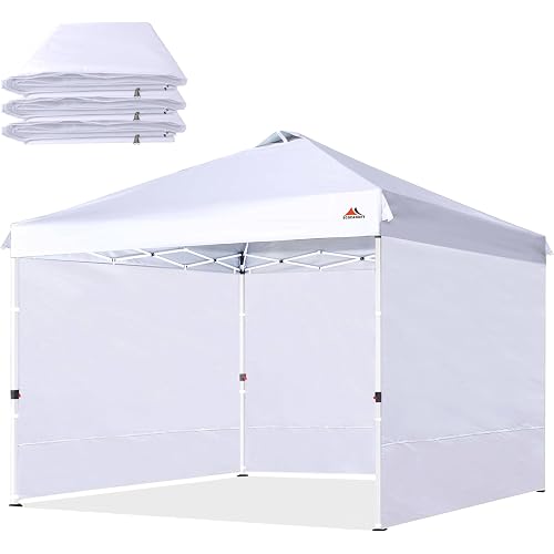 SCOCANOPY Sidewalls for 10x10 Canopy Frame, 3 Pack SunWalls Only,White